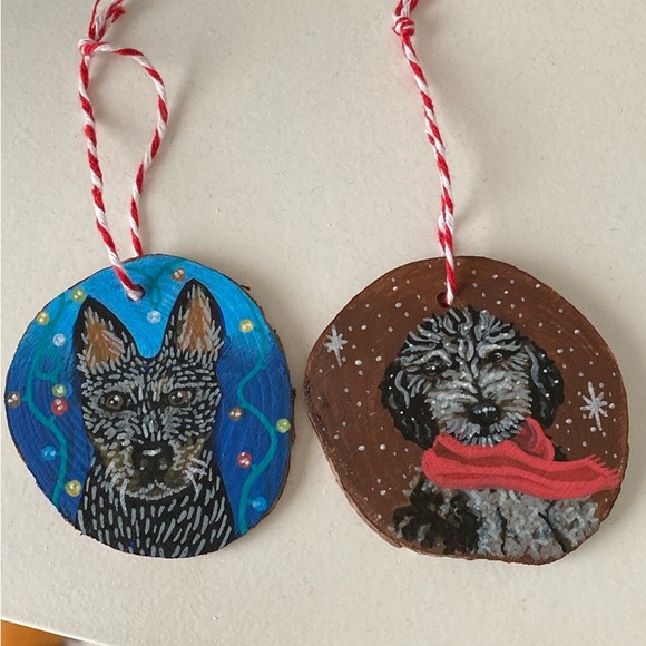 Custom Hand Painted Pet Ornaments - 1/$30 or 2/$45 - 3-4in - Picture 4 of 14